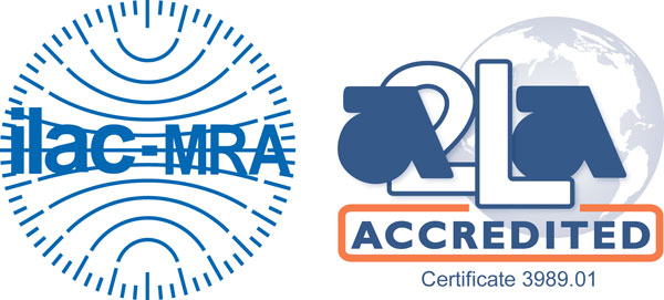 A2LA Accreditation and Certificate Number