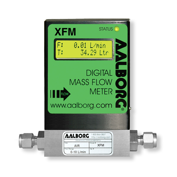 XFM mass flow meter with display stainless Aalborg